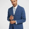 Blazer con logo ricamato laterale