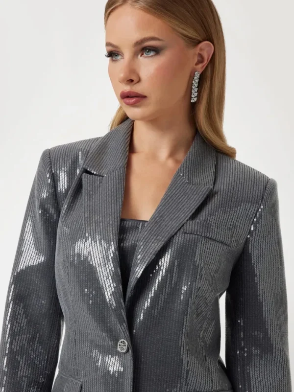 Blazer con paillettes