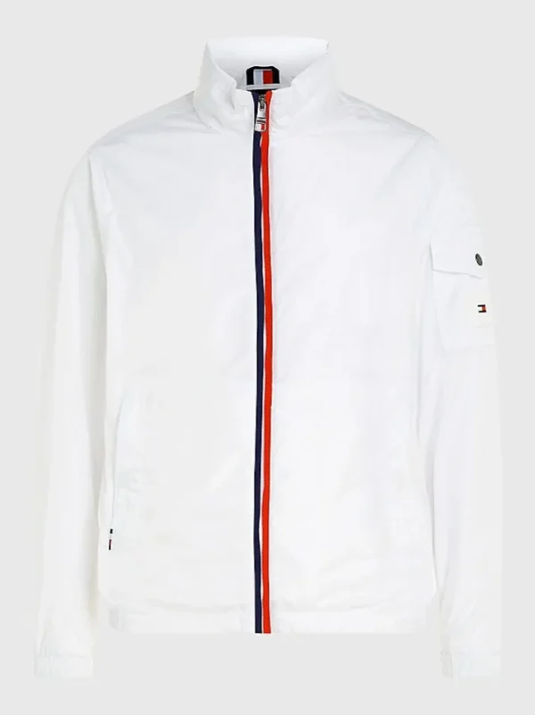 Giacca stile nautico ripiegabile con zip