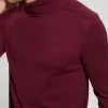 Maglione collo alto misto seta