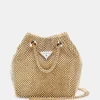 Mini borsa a secchiello lua strass