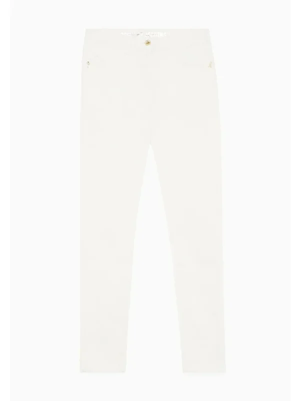 Pantalone jegging color vita alta