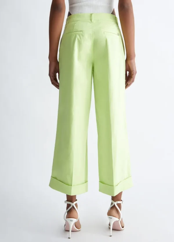 Pantaloni flare cropped