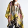 Poncho check multicolor