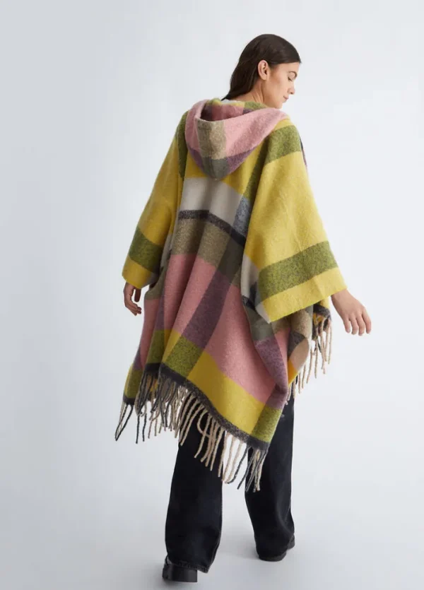 Poncho check multicolor