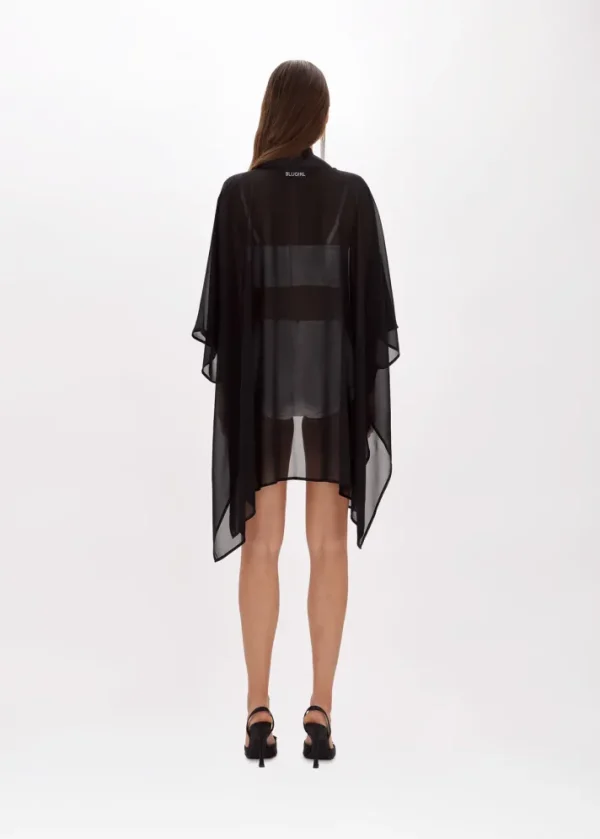 Poncho in chiffon