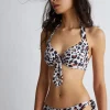 Top bikini animalier