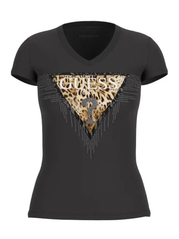 T-shirt con logo animalier